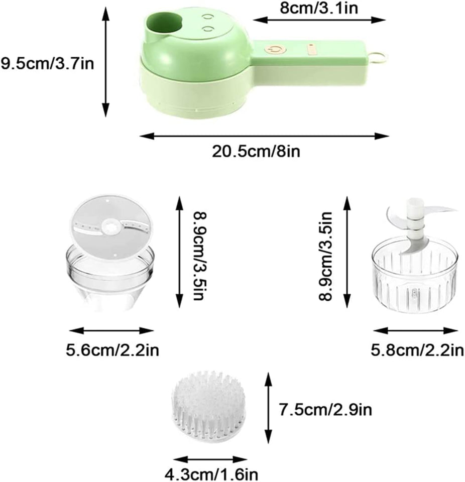 Cortador portátil e elétrico de legumes SMART CHOPPER 3 em1