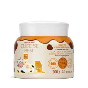 Manteiga Hidratante Desodorante Corporal Cuide-Se Bem Deleite Caramelizado 200g O Boticário