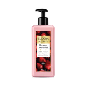 Creme Hidratante Desodorante Corporal Eudora Instance Morango Irresistível 400ml